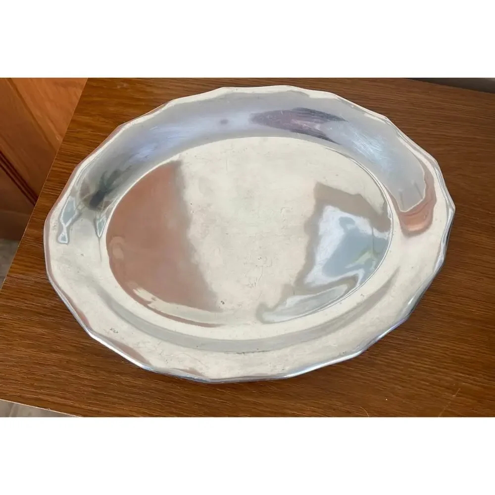 Silver Oval Serving Tray